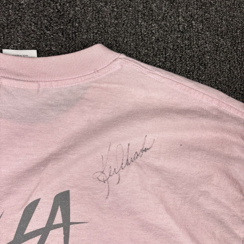 Gitcha Sum Racing Men’s T Shirt Short Sleeve Pink Signed! Size Large - Picture 4 of 7